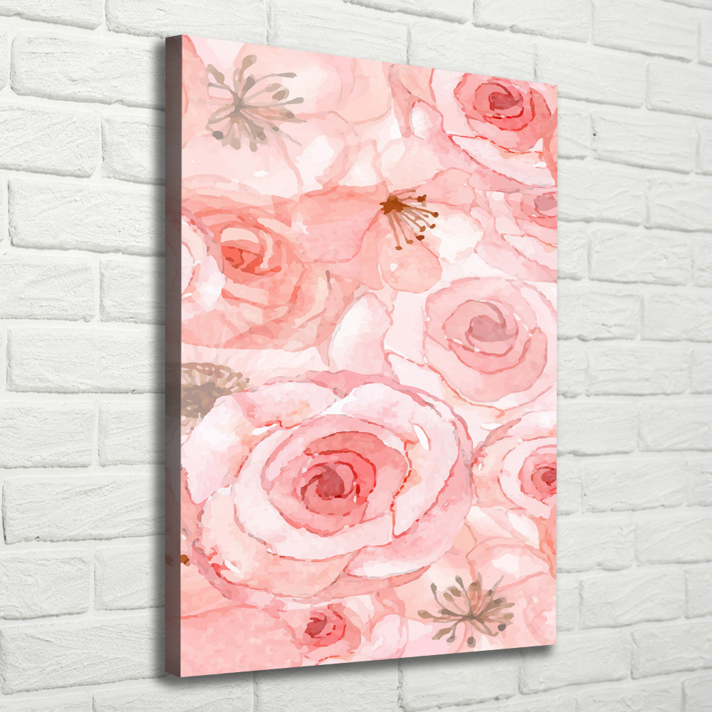 Large canvas wall art Floral pattern