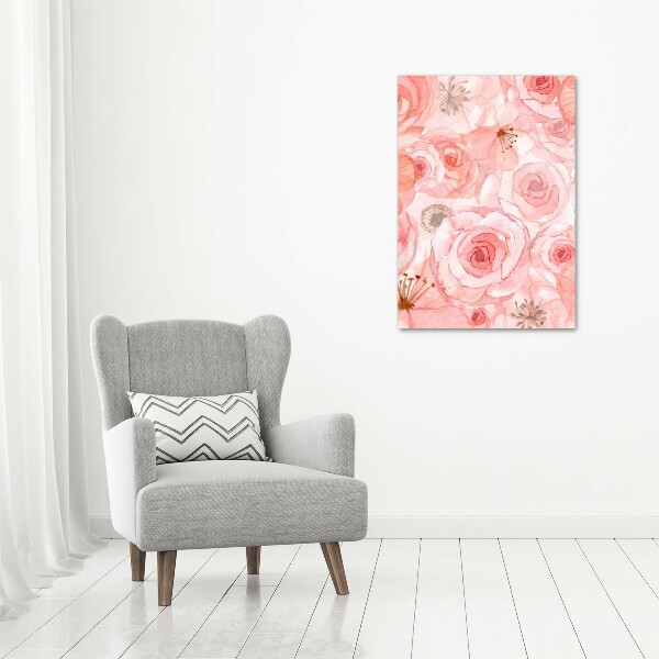 Large canvas wall art Floral pattern