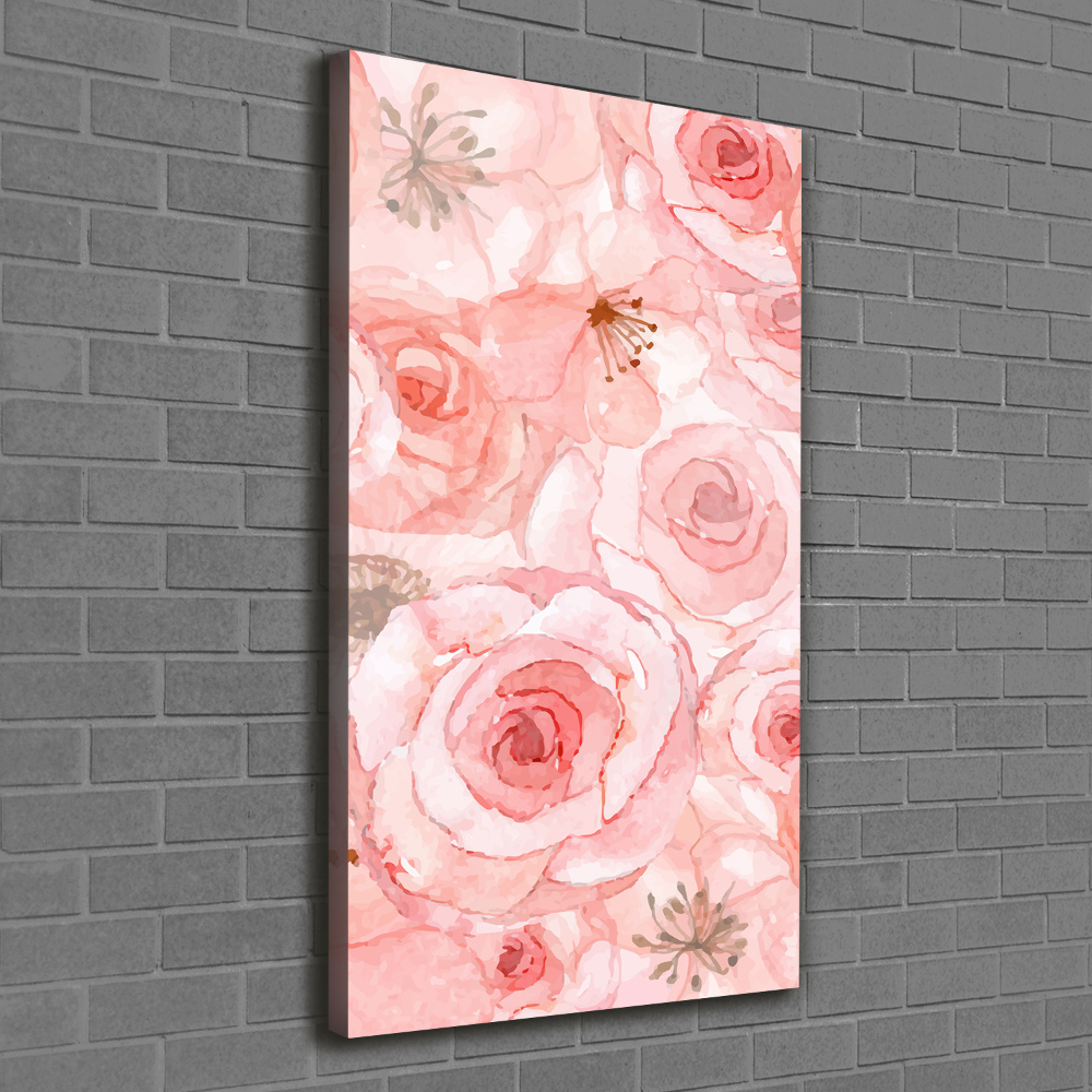 Large canvas wall art Floral pattern