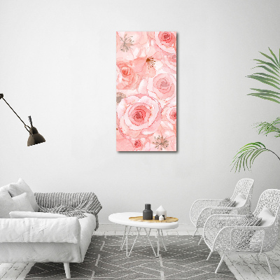 Large canvas wall art Floral pattern