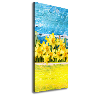 Wall art canvas large Daffodil