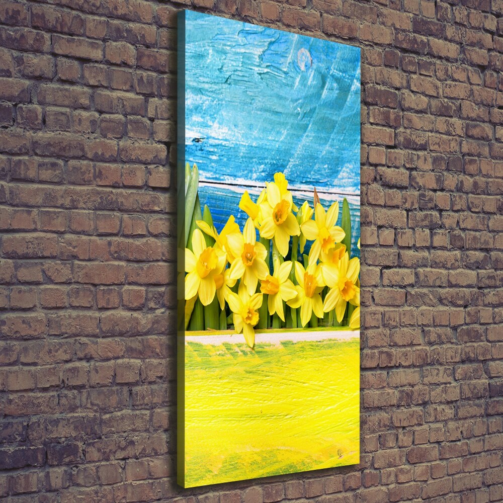 Wall art canvas large Daffodil