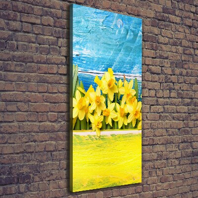 Wall art canvas large Daffodil