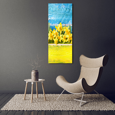 Wall art canvas large Daffodil