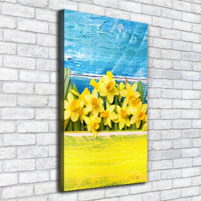 Wall art canvas large Daffodil