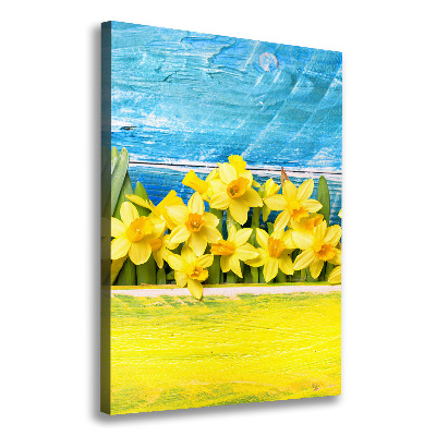 Wall art canvas large Daffodil