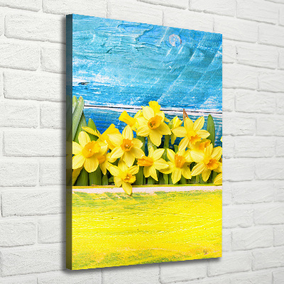 Wall art canvas large Daffodil