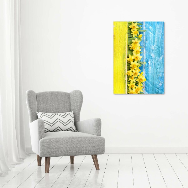 Wall art canvas large Daffodil