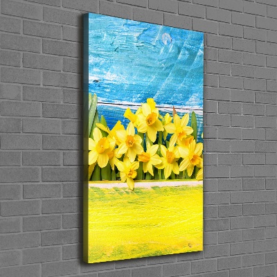 Wall art canvas large Daffodil