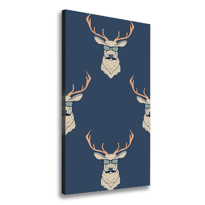 Canvas wall art Hipster deer