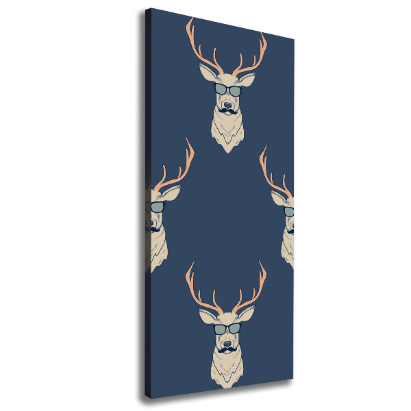 Canvas wall art Hipster deer