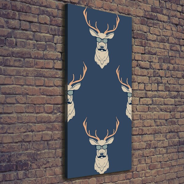 Canvas wall art Hipster deer