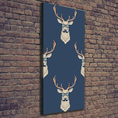 Canvas wall art Hipster deer