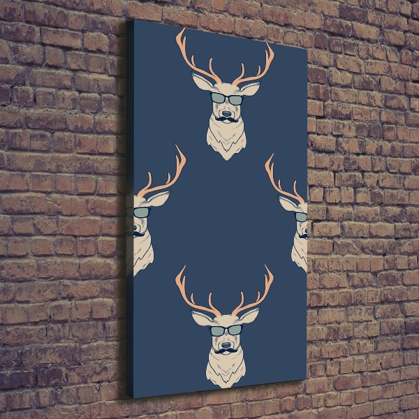 Canvas wall art Hipster deer