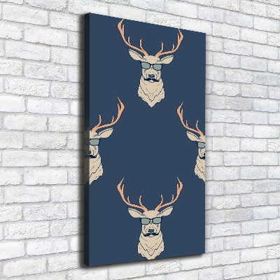 Canvas wall art Hipster deer