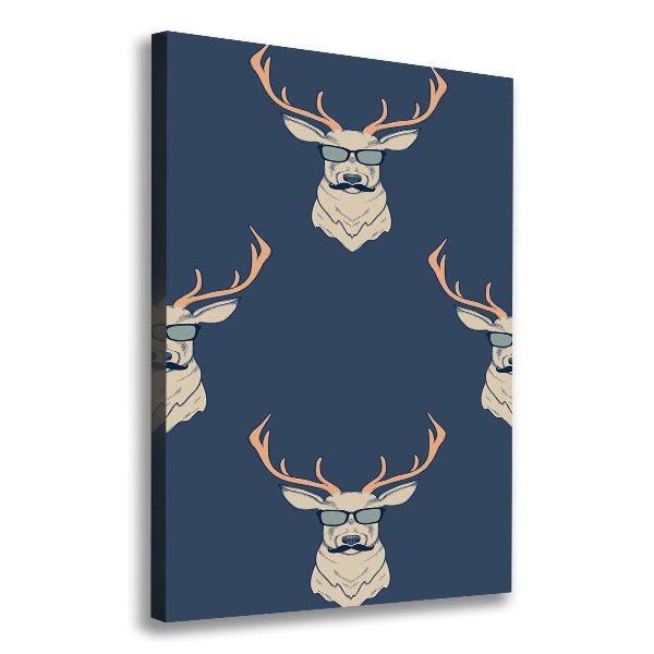 Canvas wall art Hipster deer