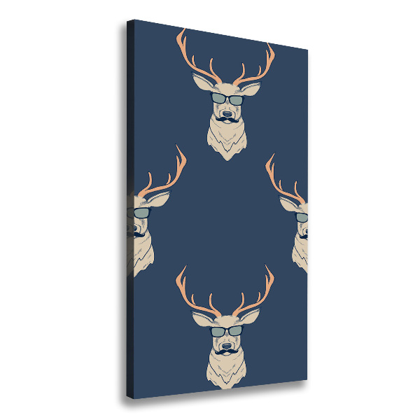 Canvas wall art Hipster deer