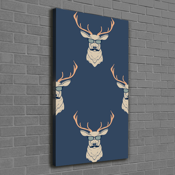 Canvas wall art Hipster deer