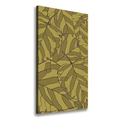 Large canvas wall art Leaves