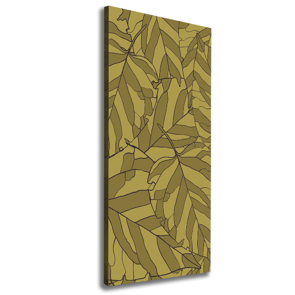 Large canvas wall art Leaves