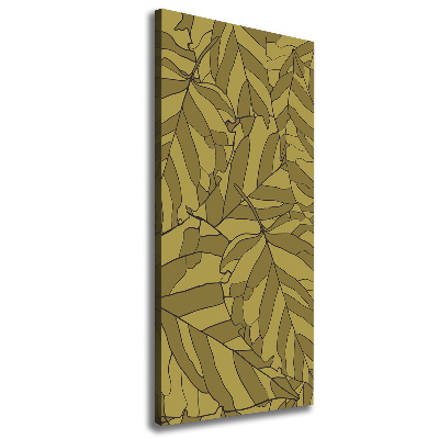 Large canvas wall art Leaves