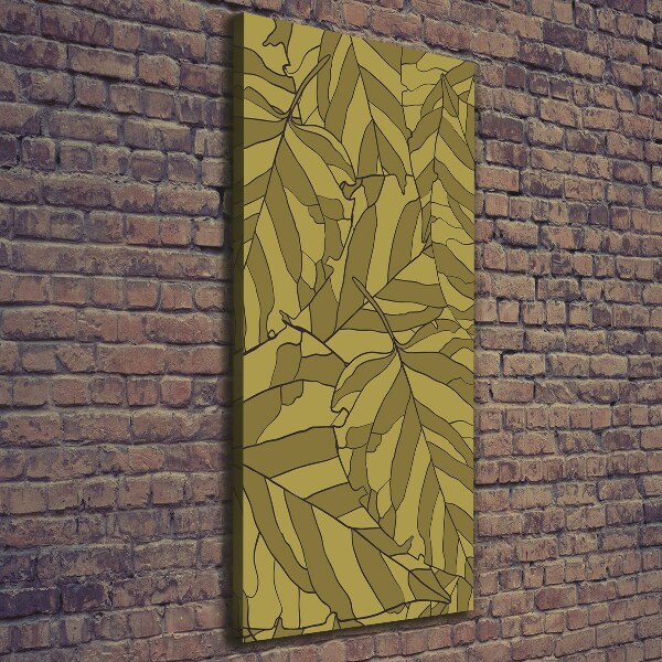 Large canvas wall art Leaves