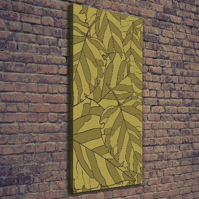 Large canvas wall art Leaves