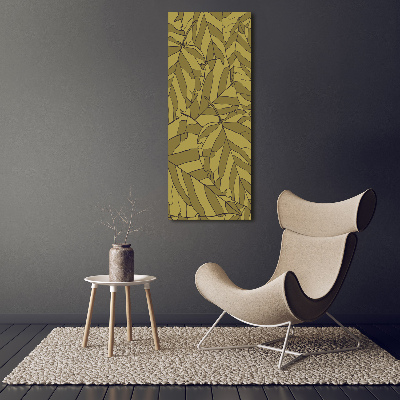 Large canvas wall art Leaves