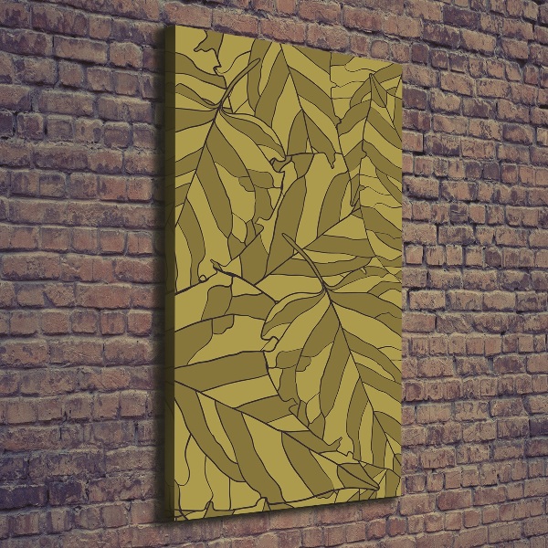 Large canvas wall art Leaves