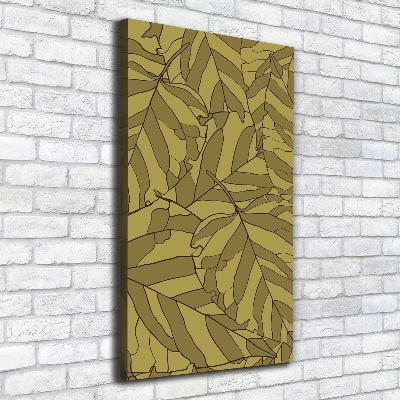 Large canvas wall art Leaves