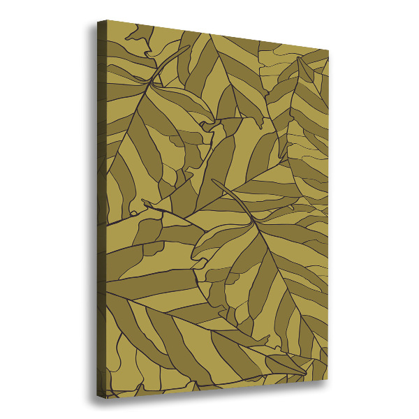 Large canvas wall art Leaves