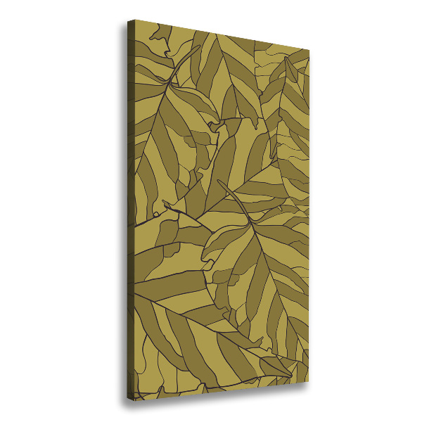 Large canvas wall art Leaves