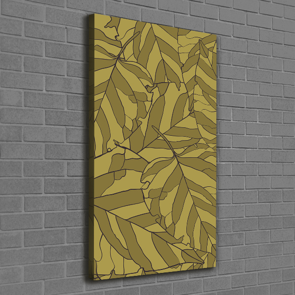 Large canvas wall art Leaves