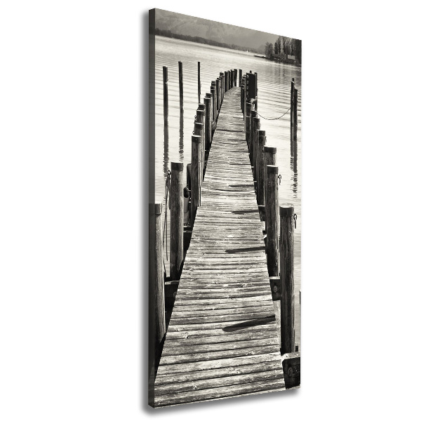 Large canvas wall art Wooden pier