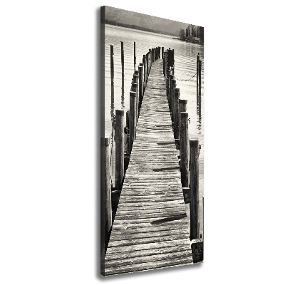 Large canvas wall art Wooden pier