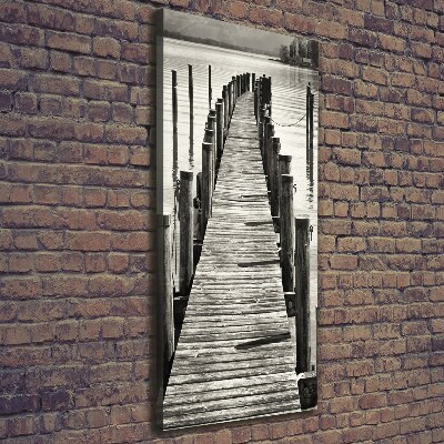 Large canvas wall art Wooden pier