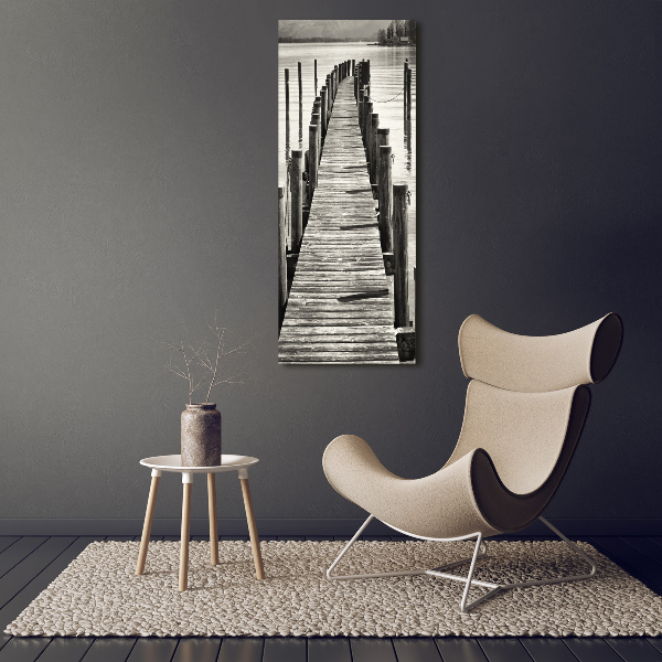 Large canvas wall art Wooden pier