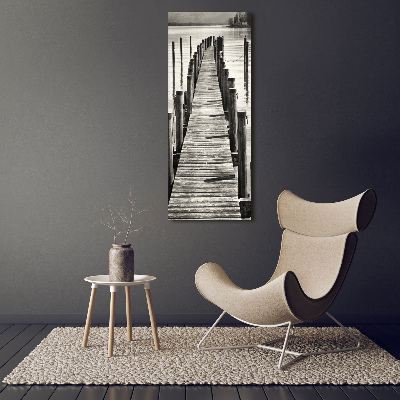 Large canvas wall art Wooden pier