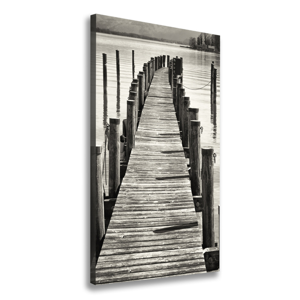 Large canvas wall art Wooden pier