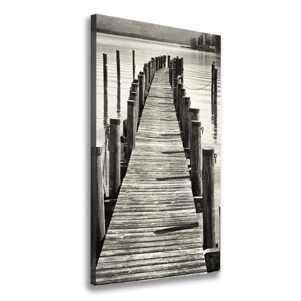 Large canvas wall art Wooden pier