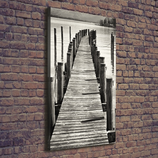 Large canvas wall art Wooden pier