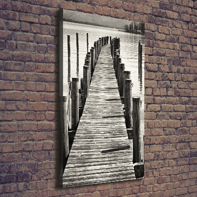 Large canvas wall art Wooden pier