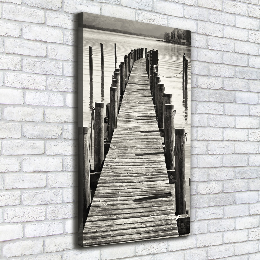 Large canvas wall art Wooden pier