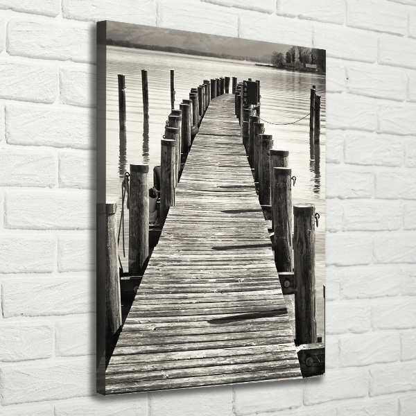 Large canvas wall art Wooden pier