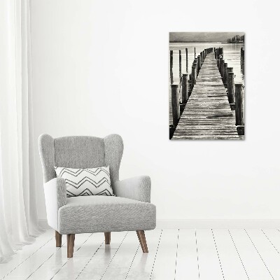 Large canvas wall art Wooden pier