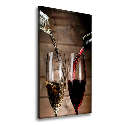 Canvas wall art Wine in glasses