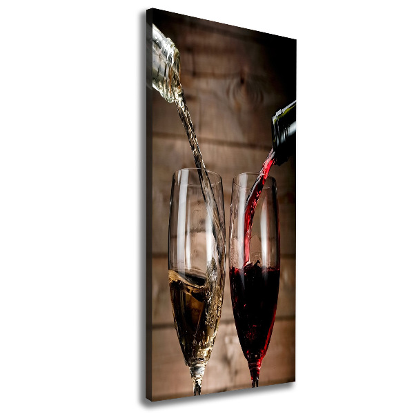 Canvas wall art Wine in glasses