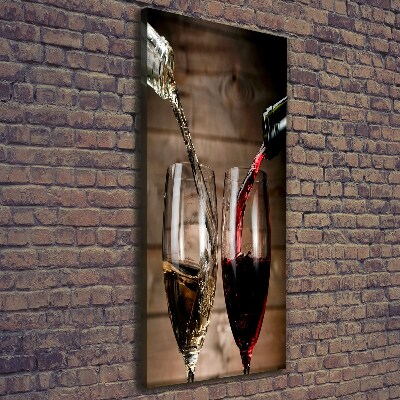 Canvas wall art Wine in glasses