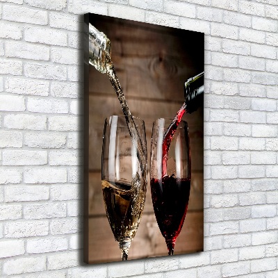 Canvas wall art Wine in glasses