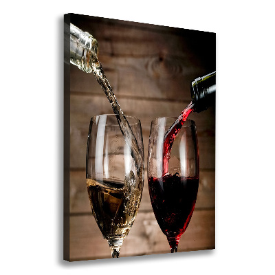 Canvas wall art Wine in glasses